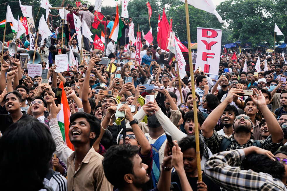 Associated Press image for India’s education minister resigns after weeks of student-led protests - AP News