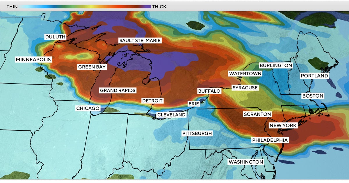 CBS News image for Wildfires expose millions in Midwest, Northeast to dangerous smoke: "Perfect storm for really dry conditions" - CBS News