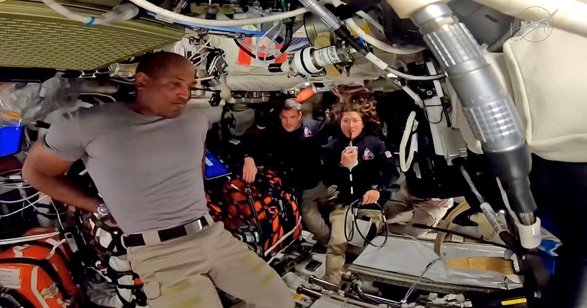 CBS News image for Artemis II astronauts find hidden eggs on Easter Sunday as they close in on the moon - CBS News