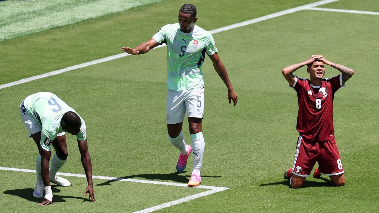 ESPN image for Qatar vs. Switzerland LIVE: Latest updates from 2026 World Cup as Embolo converts penalty - ESPN