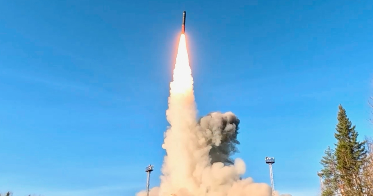 NBC News image for Russia holds massive drills of its nuclear forces - NBC News