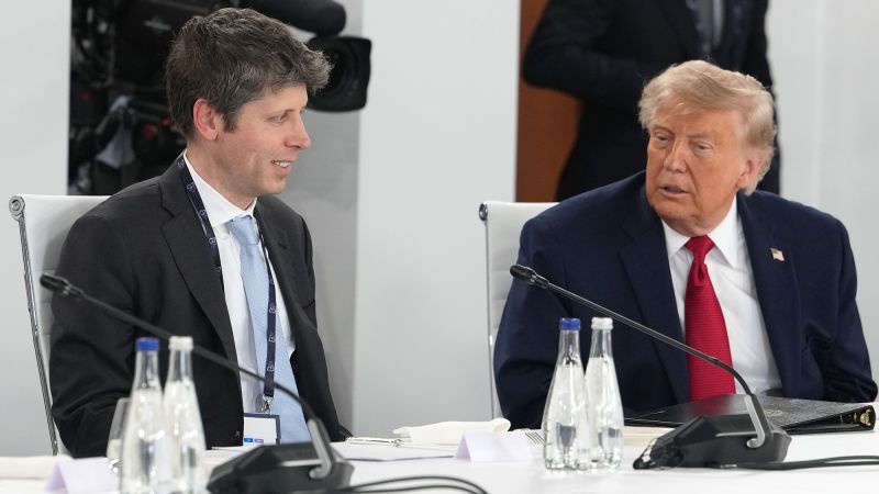 CNN image for OpenAI in talks to give Trump administration a 5% stake in the company, FT reports - CNN