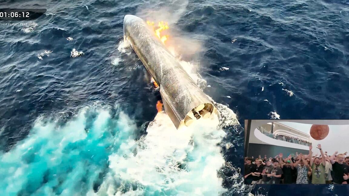 Ars Technica image for SpaceX eyes tower catch for next Starship after auspicious end to 13th flight - Ars Technica