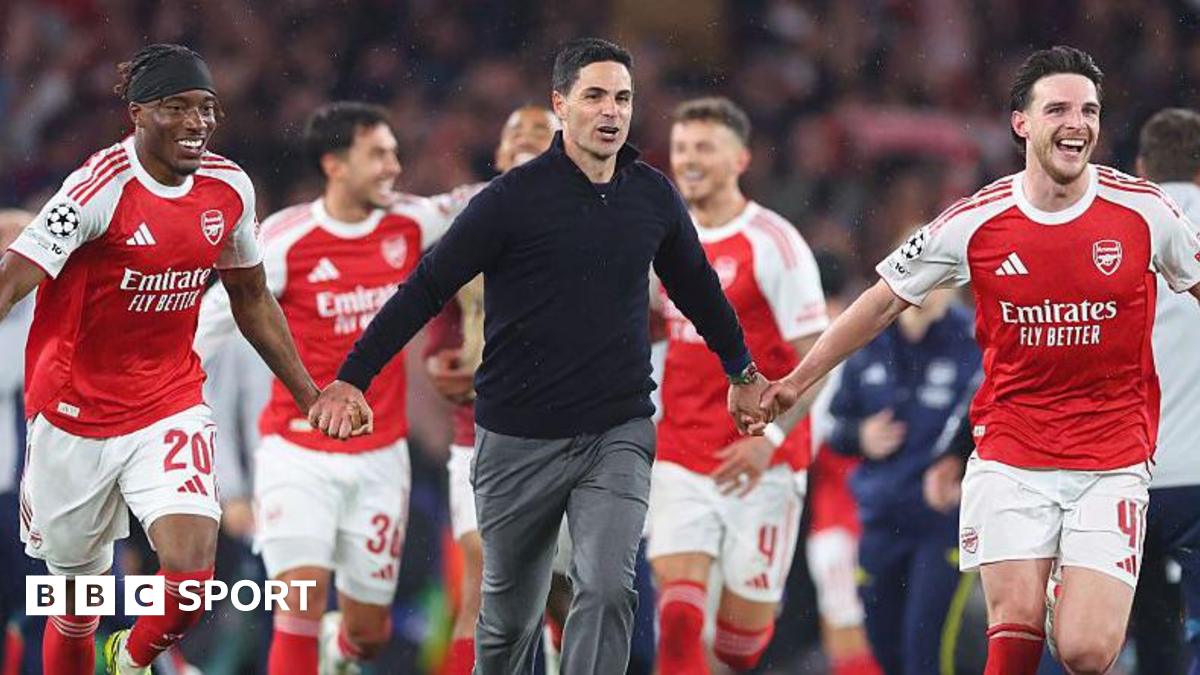 BBC News image for Champions League: Did Arsenal over-celebrate semi-final win over Atletico Madrid? - BBC