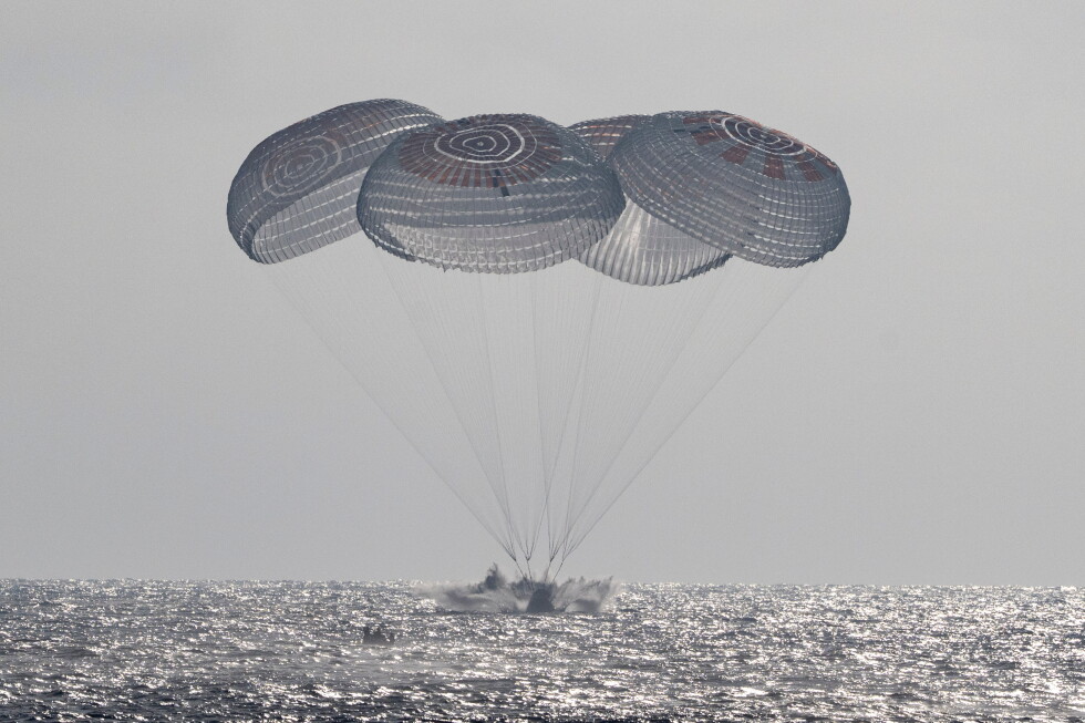 Associated Press image for Four astronauts return to Earth after eight months in space - AP News