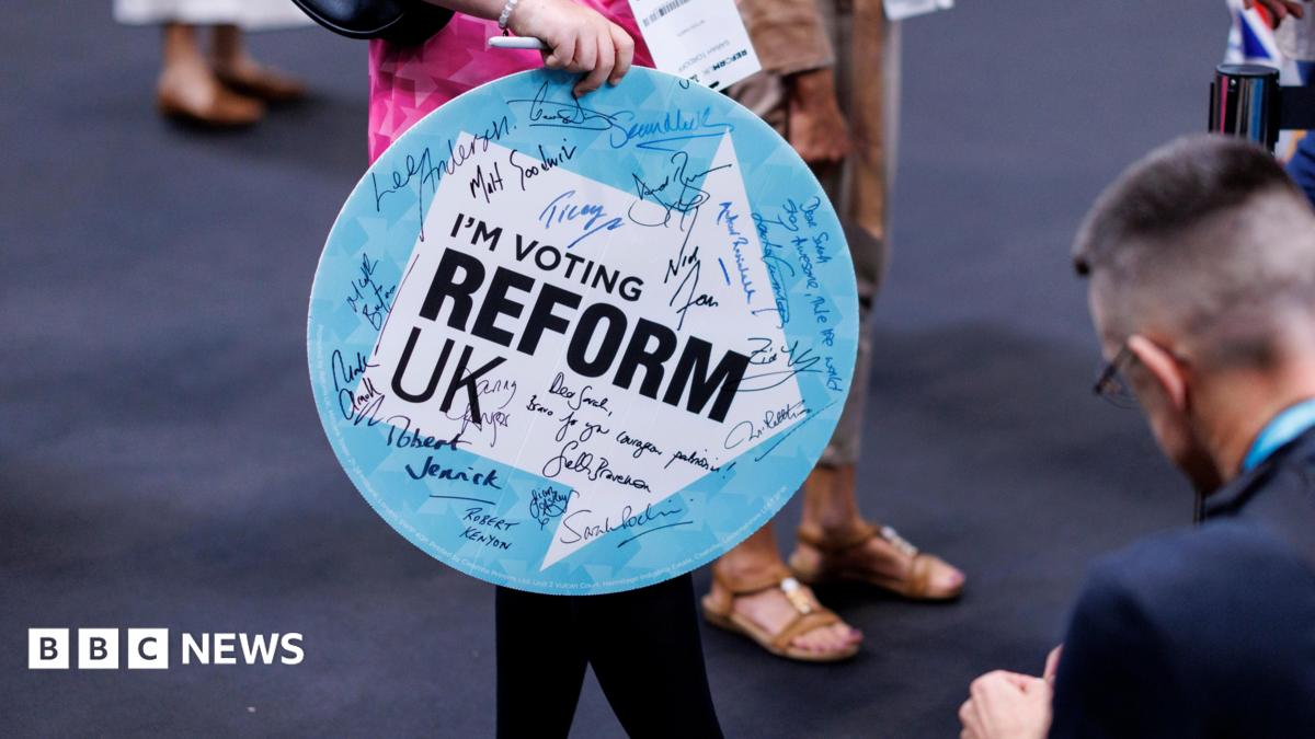 BBC News image for Reform UK winded by donations row as insiders call for shift in approach