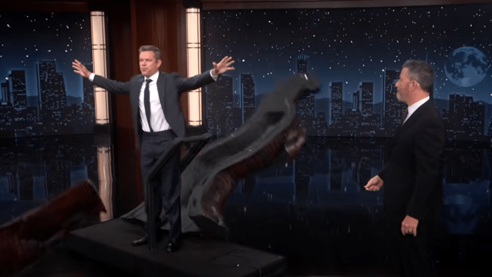 Variety image for Matt Damon Crashes ‘Jimmy Kimmel Live!’ in a Trojan Horse to Troll Him: ‘I Did It!’ - Variety