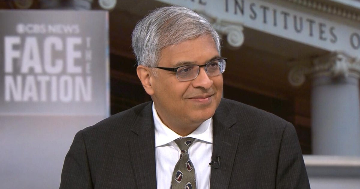 CBS News image for NIH Director Dr. Jay Bhattacharya says "I trust the science" on childhood vaccines amid measles outbreak - CBS News