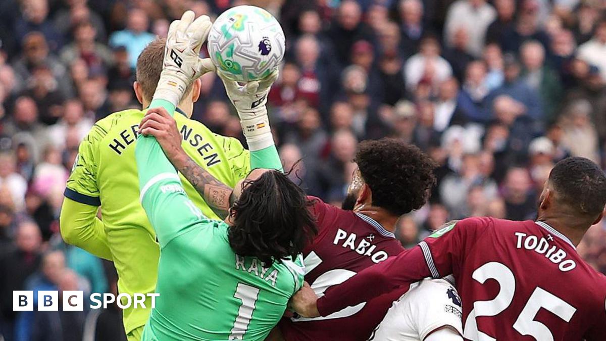 BBC News image for Five fouls in one move - breaking down Premier League corner chaos - BBC