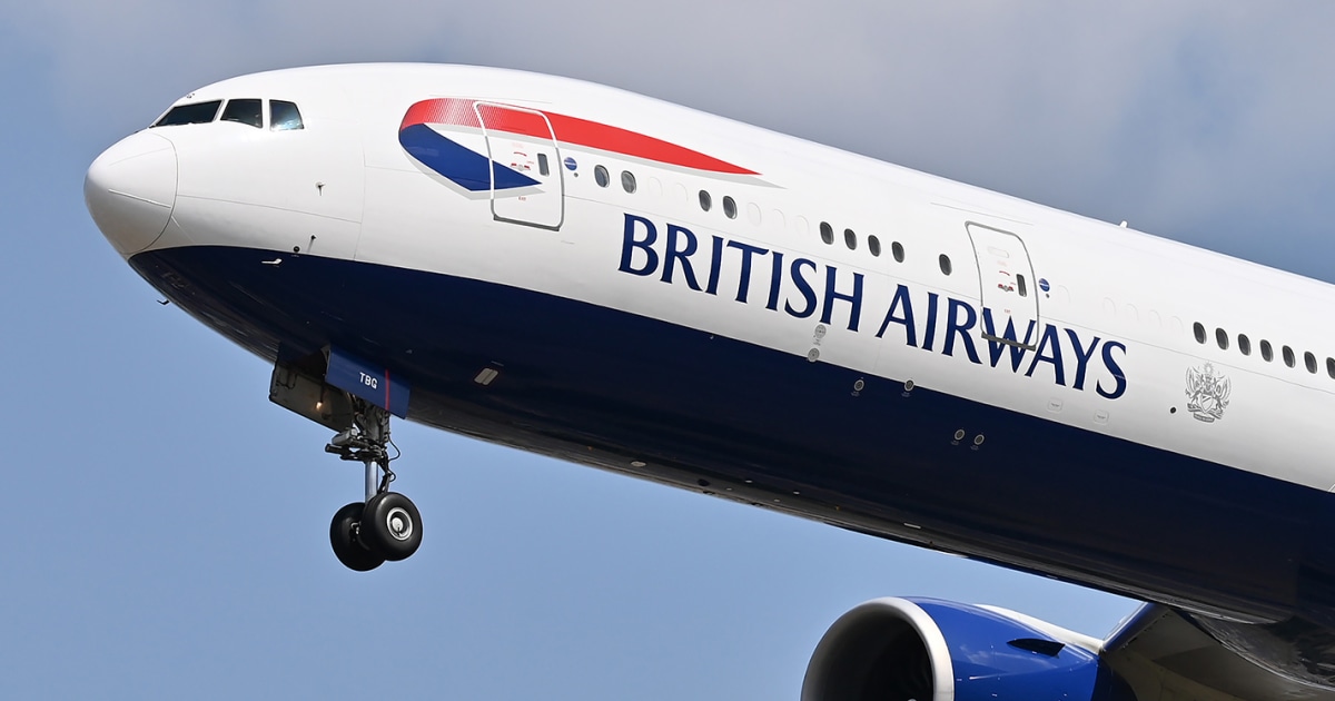 NBC News image for British Airways flight to Chicago drops 28,000 feet, returns to London - NBC News