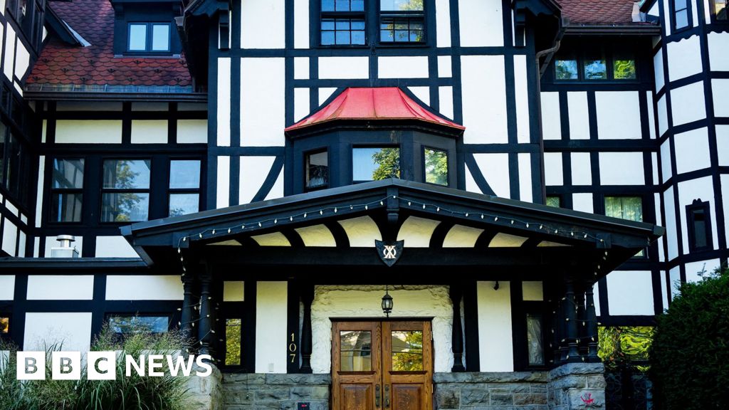 BBC News image for Cornell cancels fraternity parties over sexual assault case - BBC