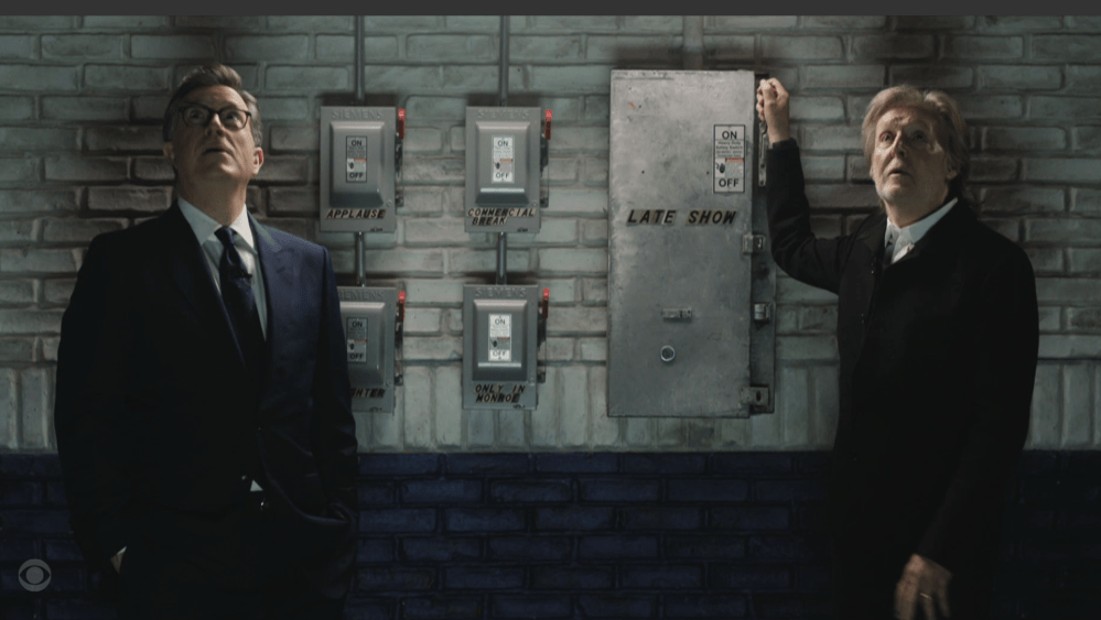 Variety image for Paul McCartney Turns Lights Out in Ed Sullivan Theater for Colbert Finale - Variety
