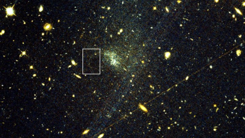 CNN image for Astronomers use a trail of stars beyond the Milky Way to map a distant galaxy’s dark matter - cnn.com