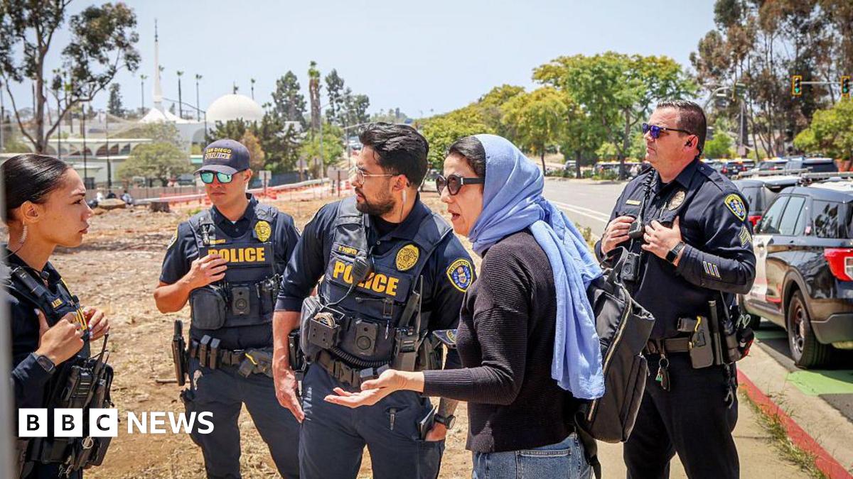 BBC News image for Security guard, Amin Abdullah, hailed as hero in San Diego mosque shooting