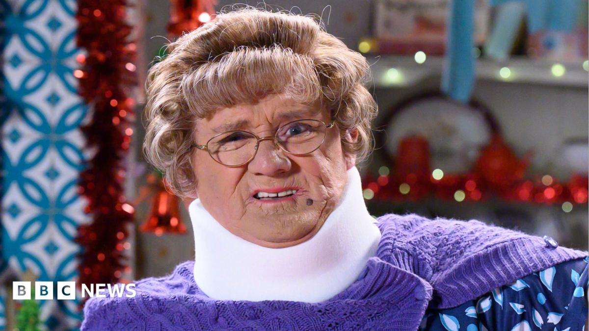 BBC News image for Mrs Brown's Boys Christmas specials cancelled after star breaks jaw
