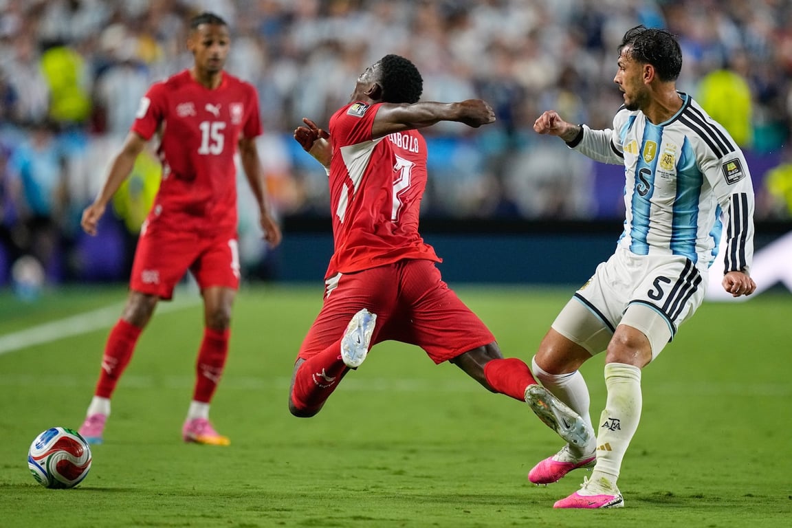 The Washington Post image for Switzerland fumes after Breel Embolo red card in World Cup quarterfinal loss to Argentina - The Washington Post