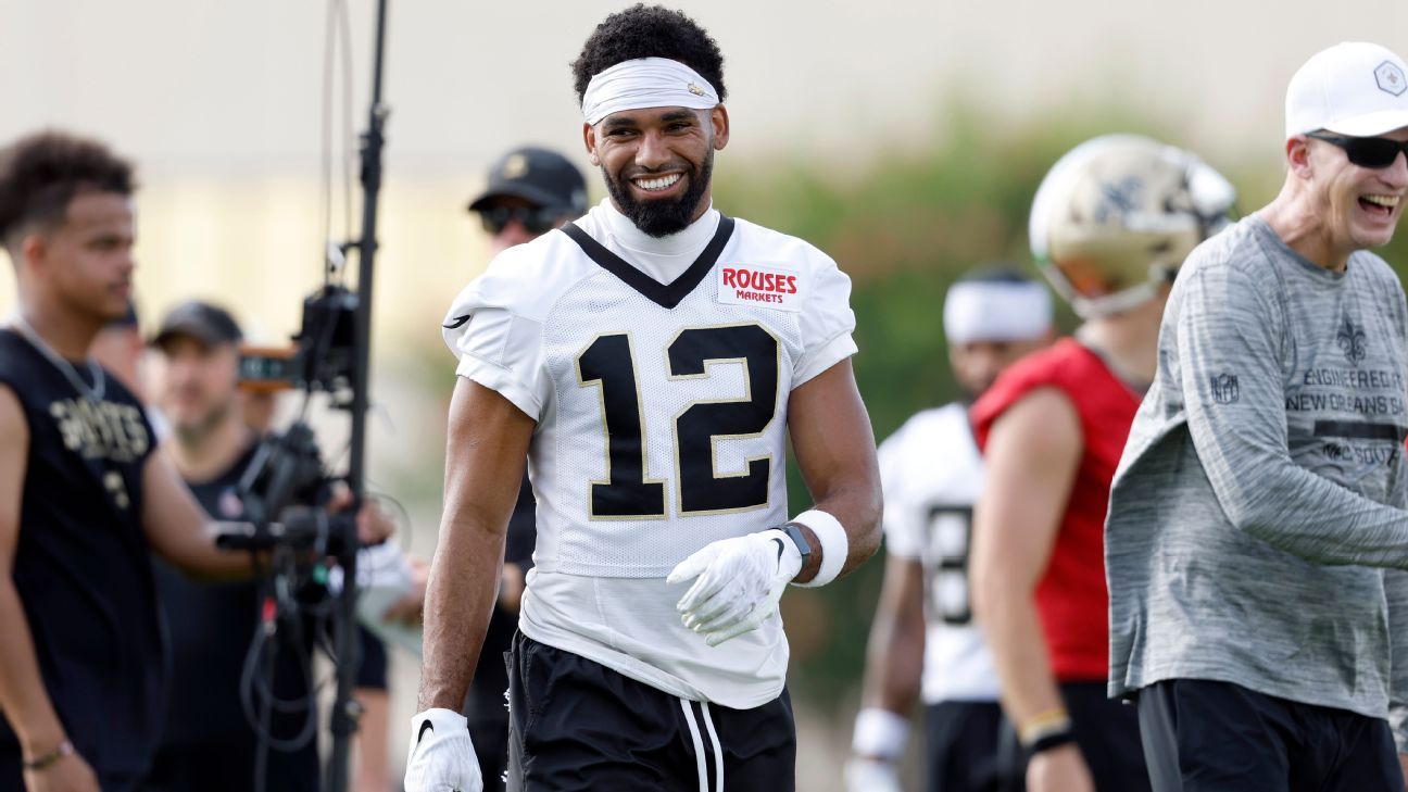 ESPN image for Saints' Chris Olave signing four-year extension worth up to $132M - ESPN