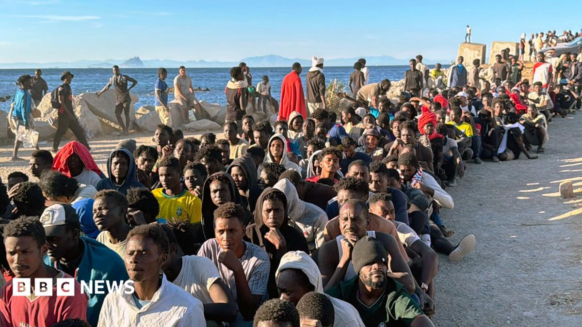 BBC News image for Spain to impose border controls against Italy as row over Ceuta migrant influx intensifies