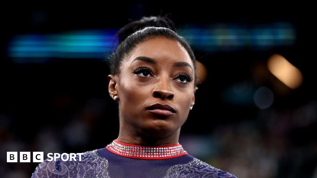 BBC News image for Simone Biles reveals health scare after 'almost dying'
