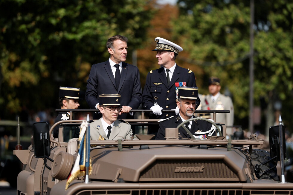 Associated Press image for European troops and warplanes join Paris Bastille Day parade in a show of unity for Ukraine - AP News