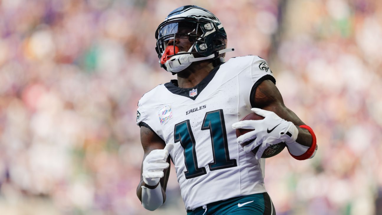 ESPN image for Eagles agree to trade A.J. Brown to Patriots for 2 draft picks - ESPN