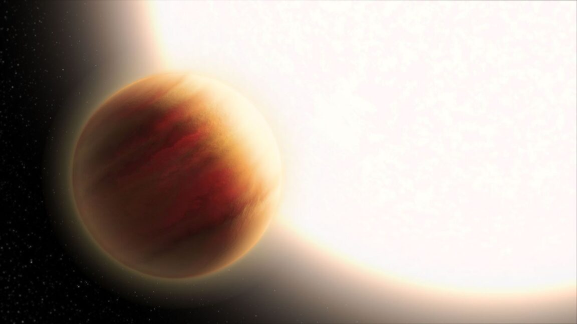 Ars Technica image for JWST maps the weather on a hot gas giant 700 light-years away - Ars Technica