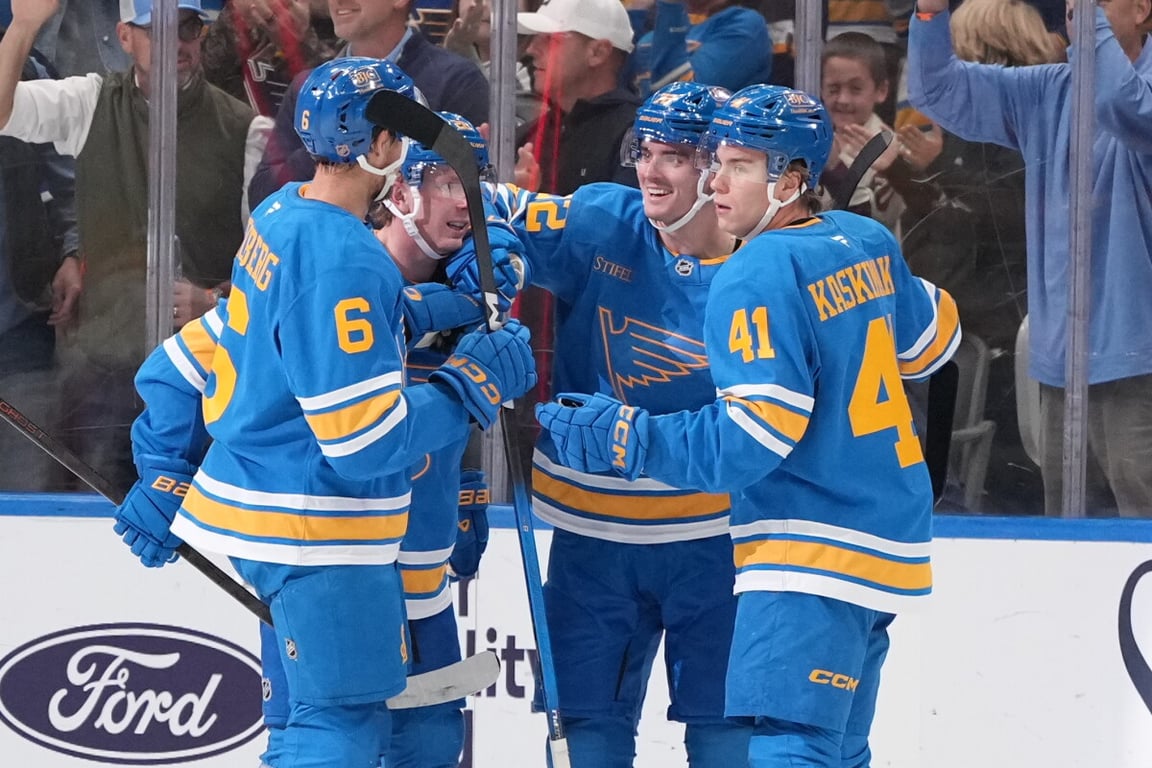 Associated Press image for St. Louis Blues condemn what they called an antisemitic protest at an NHL game against Vegas - AP News