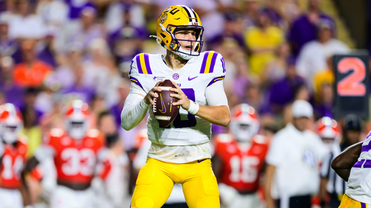 CBS Sports image for LSU lists QB Sam Leavitt as 'doubtful' on first injury report ahead of top-10 showdown with Ole Miss - CBS Sports