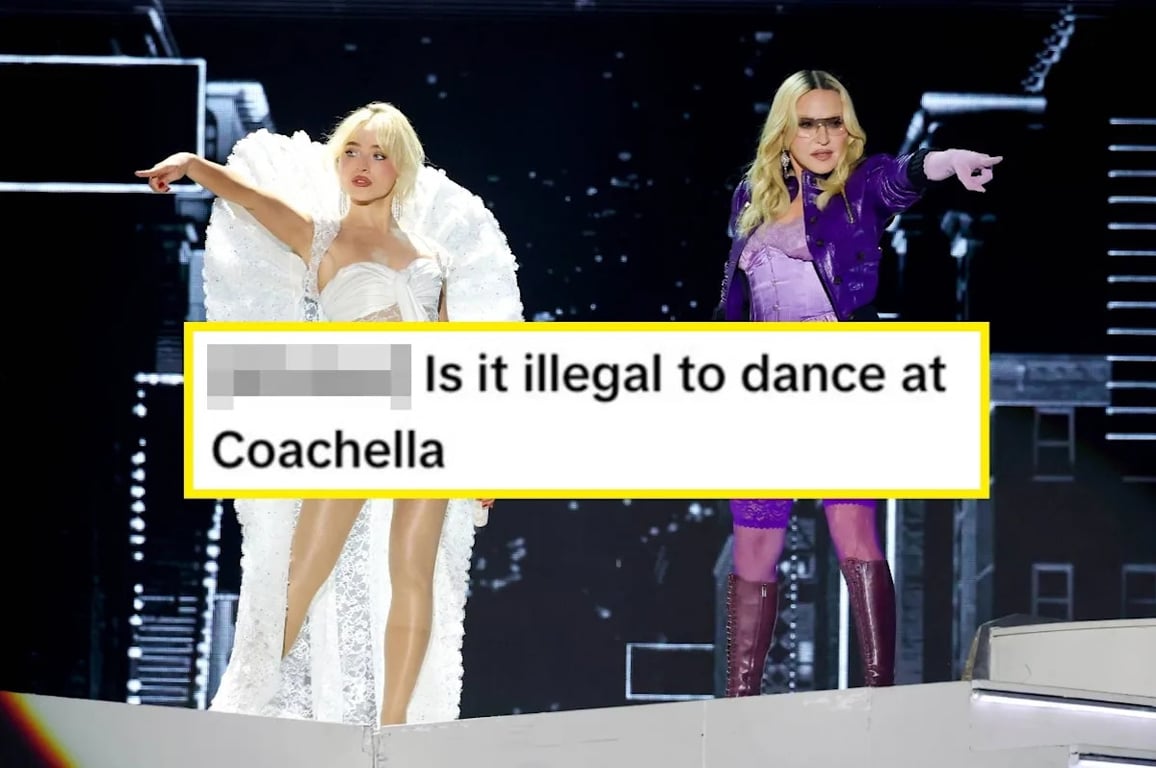 Buzzfeed image for "Omg The Phones And No Movement": Everyone Is Saying The Same Thing About The Sabrina Carpenter And Madonna Coachella Crowd - Yahoo