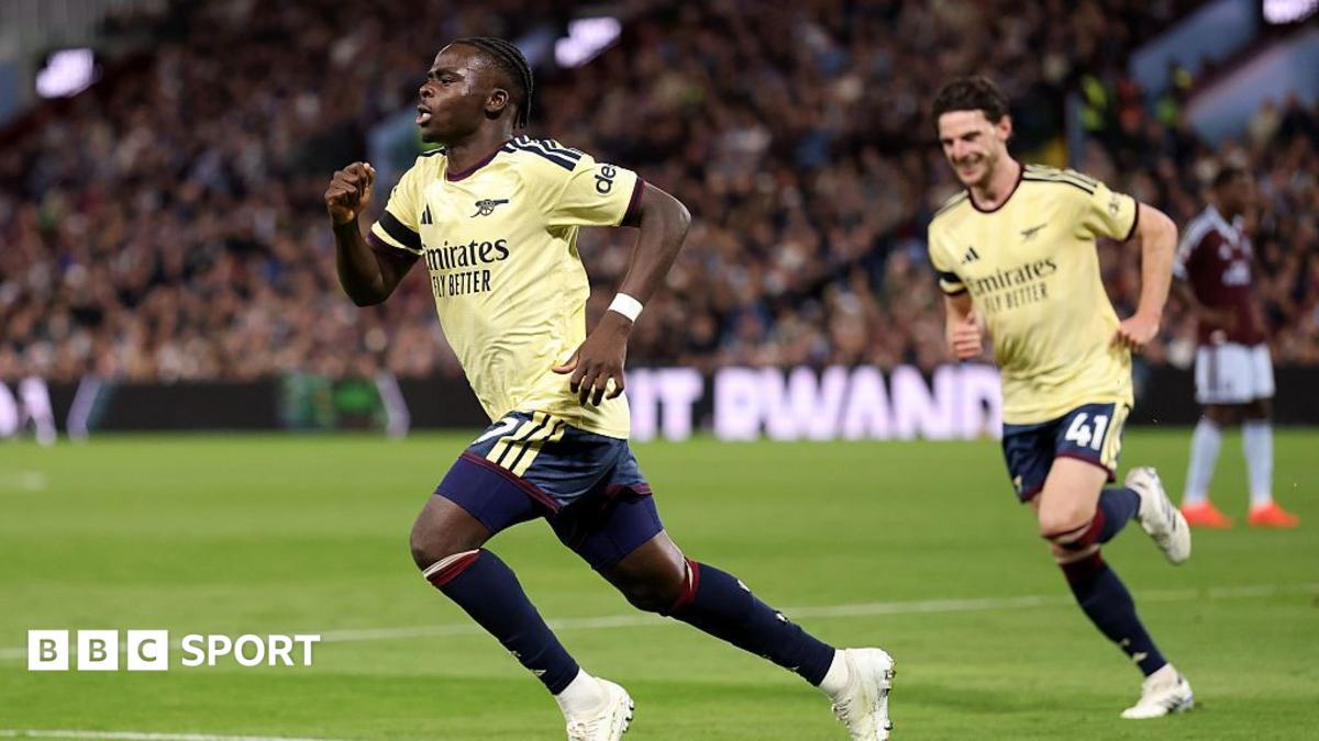 BBC News image for Aston Villa v Arsenal: How the players rated in the Gunners' narrow victory - BBC