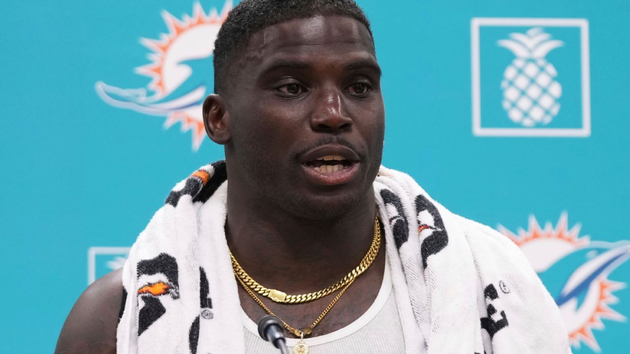 ESPN image for Tyreek Hill's wife recounts assault, verbal abuse at trial - ESPN
