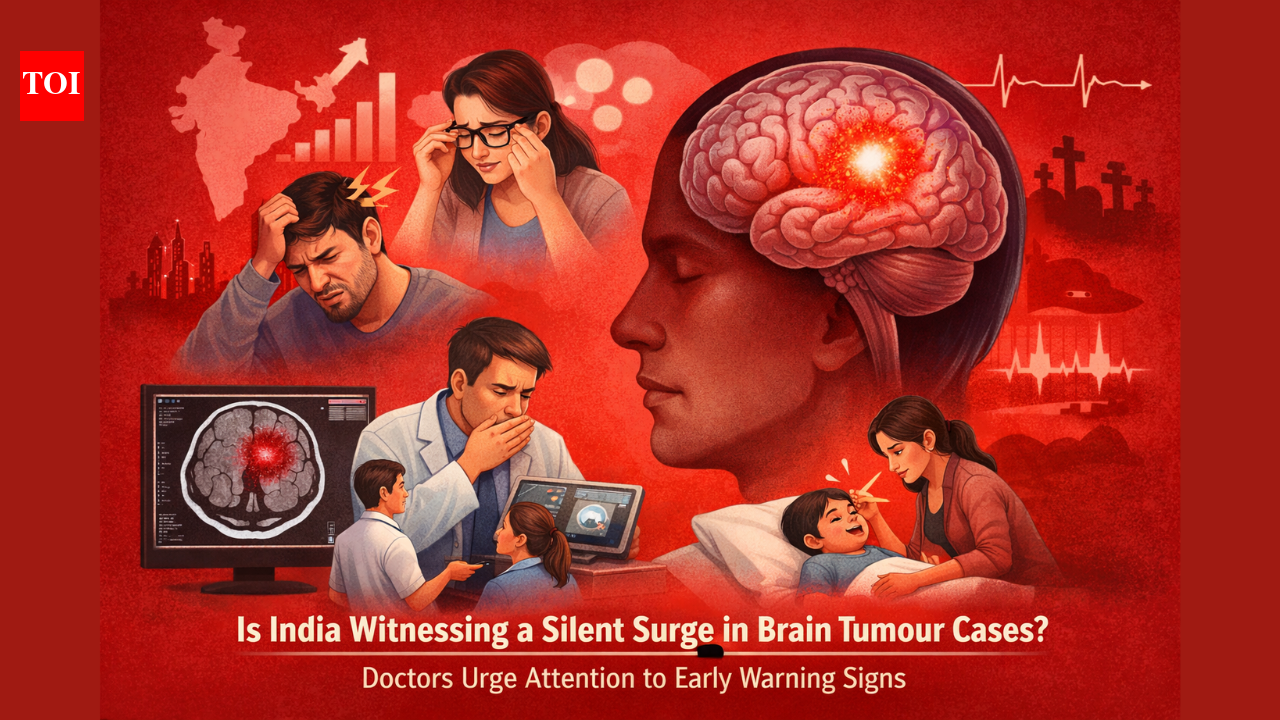 The Times of India image for Is India witnessing a silent surge in brain tumour cases? Doctors urge attention to early warning signs - The Times of India