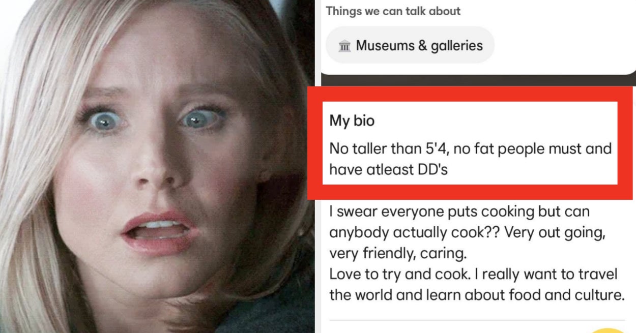 Buzzfeed image for 23 Wild Screenshots Of Men's Dating App Profiles That Prove Dating Is Absolutely Unhinged Right Now - BuzzFeed