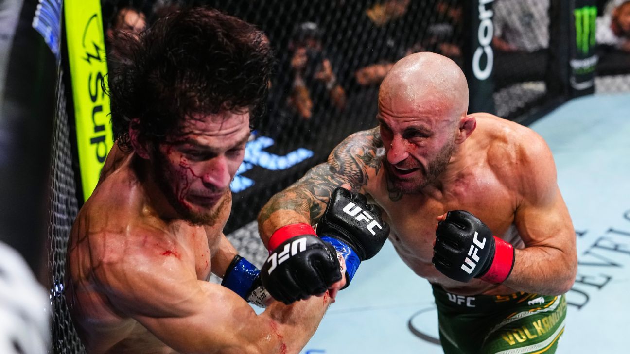 ESPN image for UFC 333 results: Volkanovski and Yan win to retain titles - ESPN
