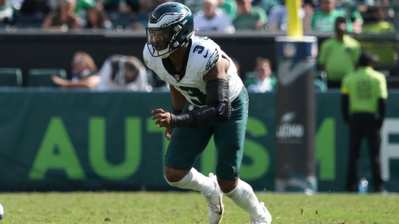 ESPN image for Eagles' Nolan Smith arrested after car clocked at 135 mph in Georgia - ESPN
