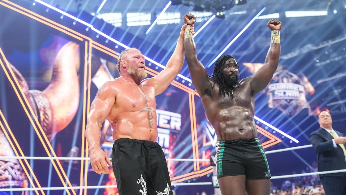 Bleacher Report image for Oba Femi's Win vs. Brock Lesnar at SummerSlam Marks the Start of WWE's Next Era - Bleacher Report
