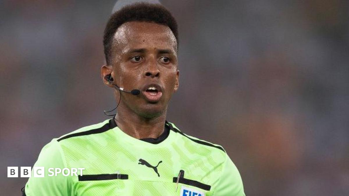 BBC News image for Somali referee Omar Artan to officiate Super Cup after being denied World Cup spot - BBC