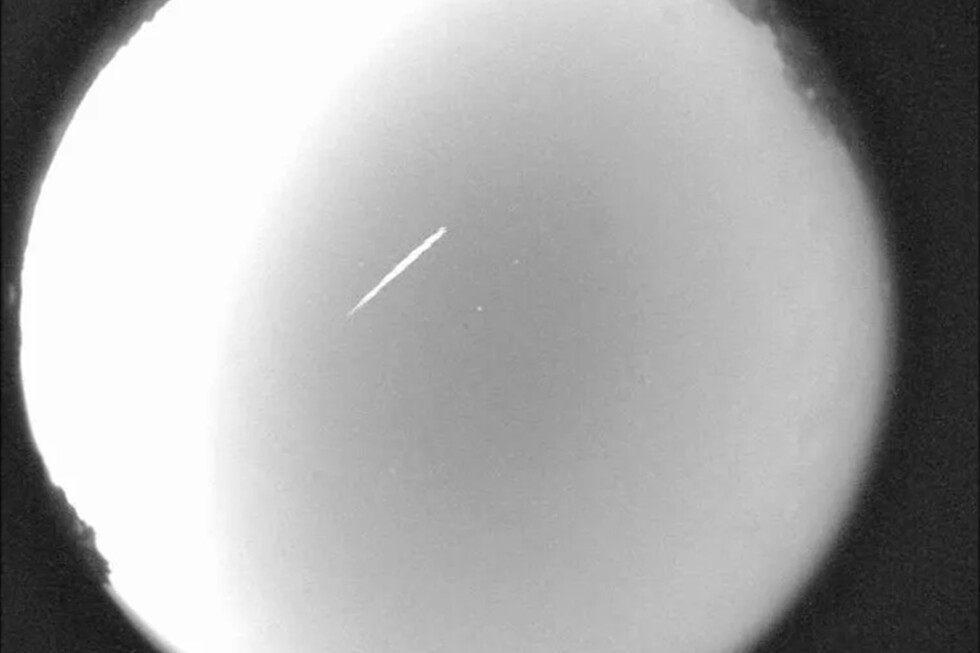 Associated Press image for A bright moon may dim the Eta Aquarid meteor shower made up of Halley’s comet debris - AP News