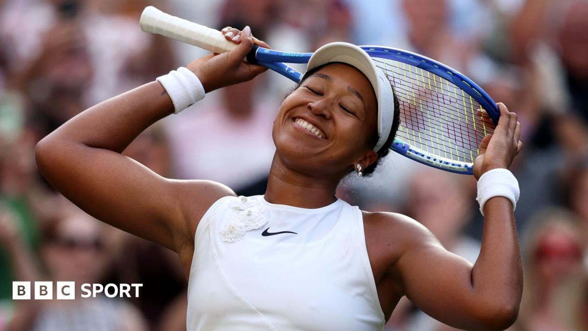 BBC News image for Wimbledon 2026 results: Naomi Osaka stuns Aryna Sabalenka in superb performance to reach quarter-finals - BBC