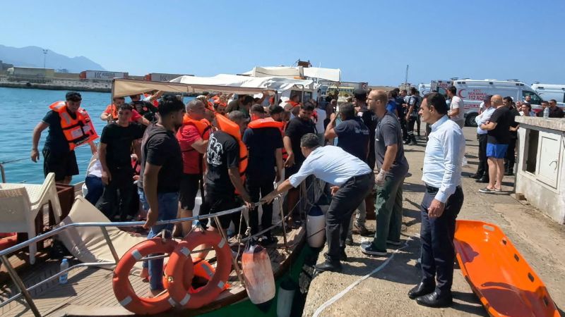 CNN image for Search and rescue underway after Turkish ferry capsizes off Cyprus, local media reports - CNN