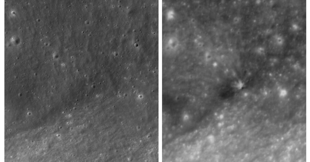 Wired image for Here Are the First Images of the Crater Left on the Moon by SpaceX’s Rocket - WIRED