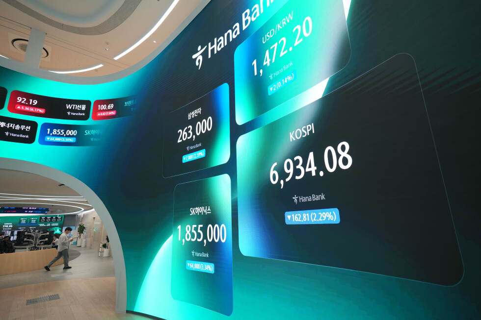 Associated Press image for Shares skid in Asia in sell-off of AI-related shares as Brent oil trades near <div id=