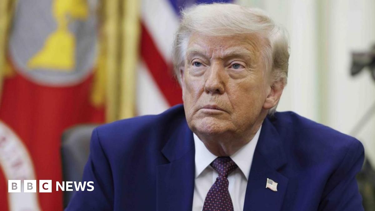 BBC News image for Trump hits back at 'unpatriotic' vote after House rebukes him over Iran