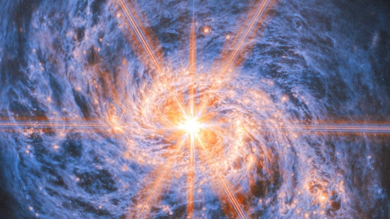 Abcnews.com image for Spiral galaxy's brilliant heart shines bright in a new picture from NASA's Webb telescope - ABC News - Breaking News, Latest News and Videos
