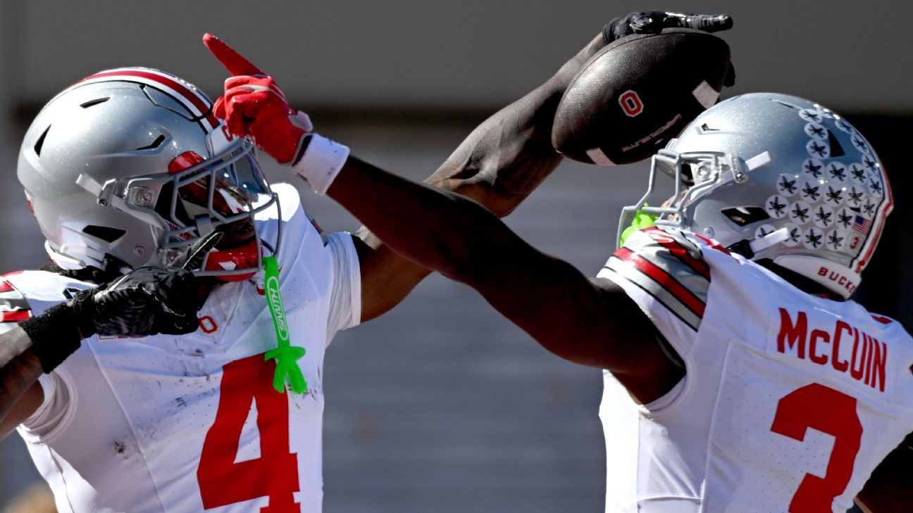ESPN image for Projecting the College Football Playoff top 12 at midseason - ESPN