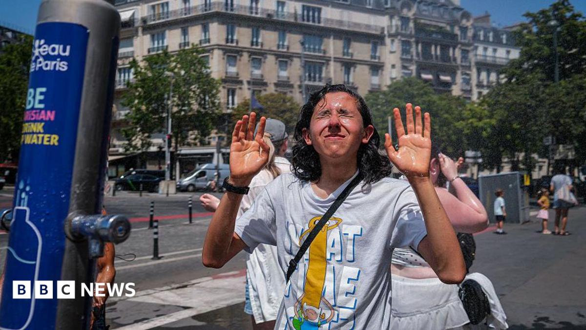 BBC News image for Europe's heatwave shifts east as as France raises health alert to highest level