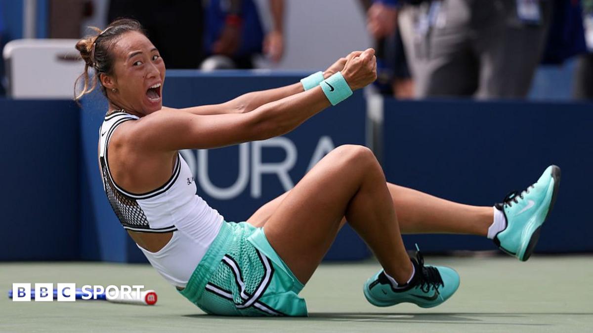 BBC News image for US Open 2026 results: Zheng Qinwen beats Madison Keys from match point down to reach fourth round - BBC