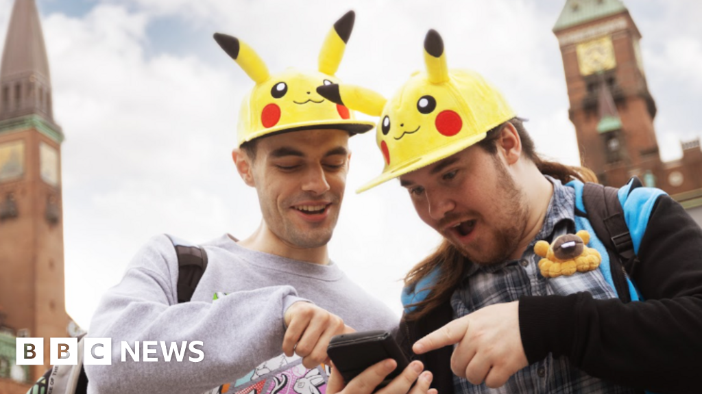 BBC News image for Pokémon Go at 10 and the millions still trying to catch 'em all - BBC