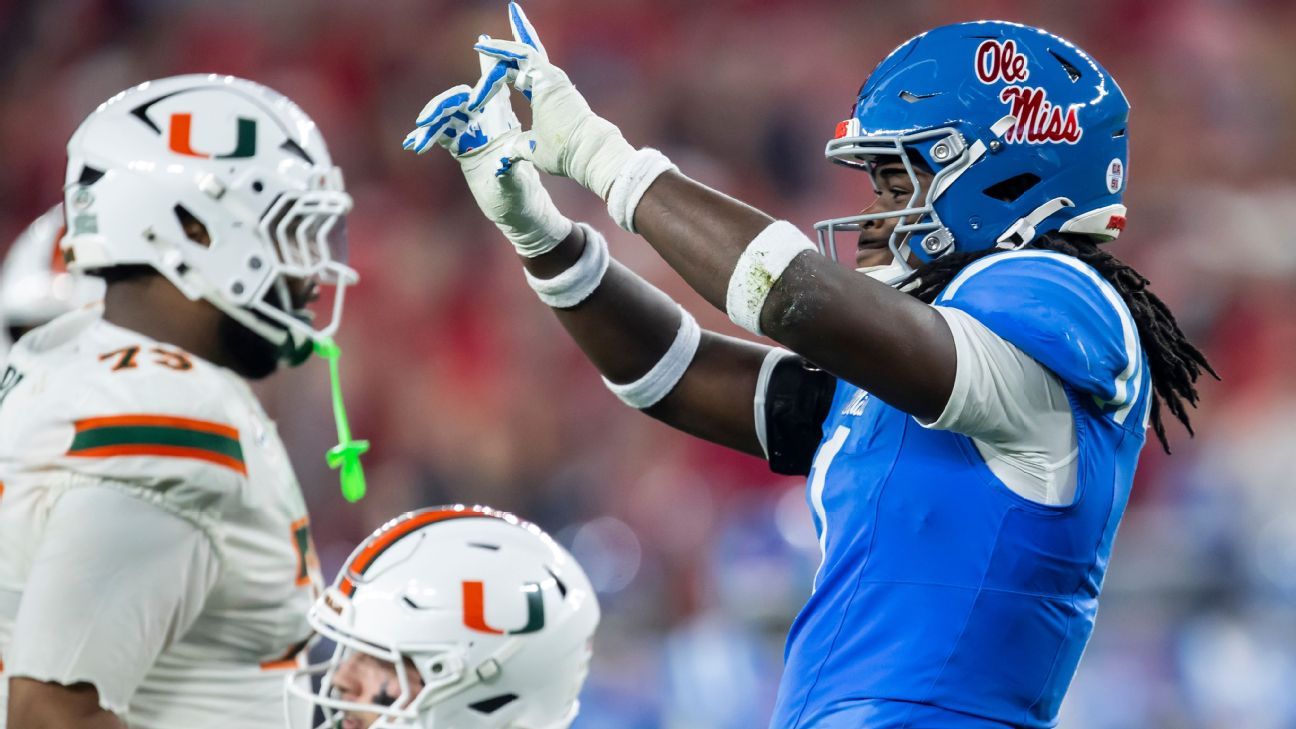 ESPN image for Ole Miss sues LSU's Umanmielen, Harper for breach of contract - ESPN