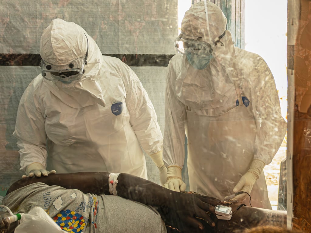 Al Jazeera English image for ‘There’s no salary’: DRC health workers tell of hardship as Ebola spreads - Al Jazeera